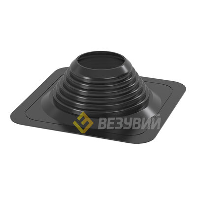 Проходник кровли (мастер флеш) ПРЯМОЙ д.180-330мм Черный ral 9005